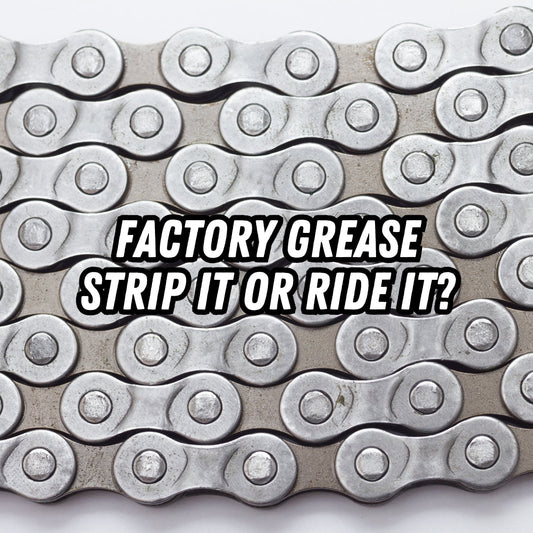 Factory Chain Grease. Strip it or Ride it?
